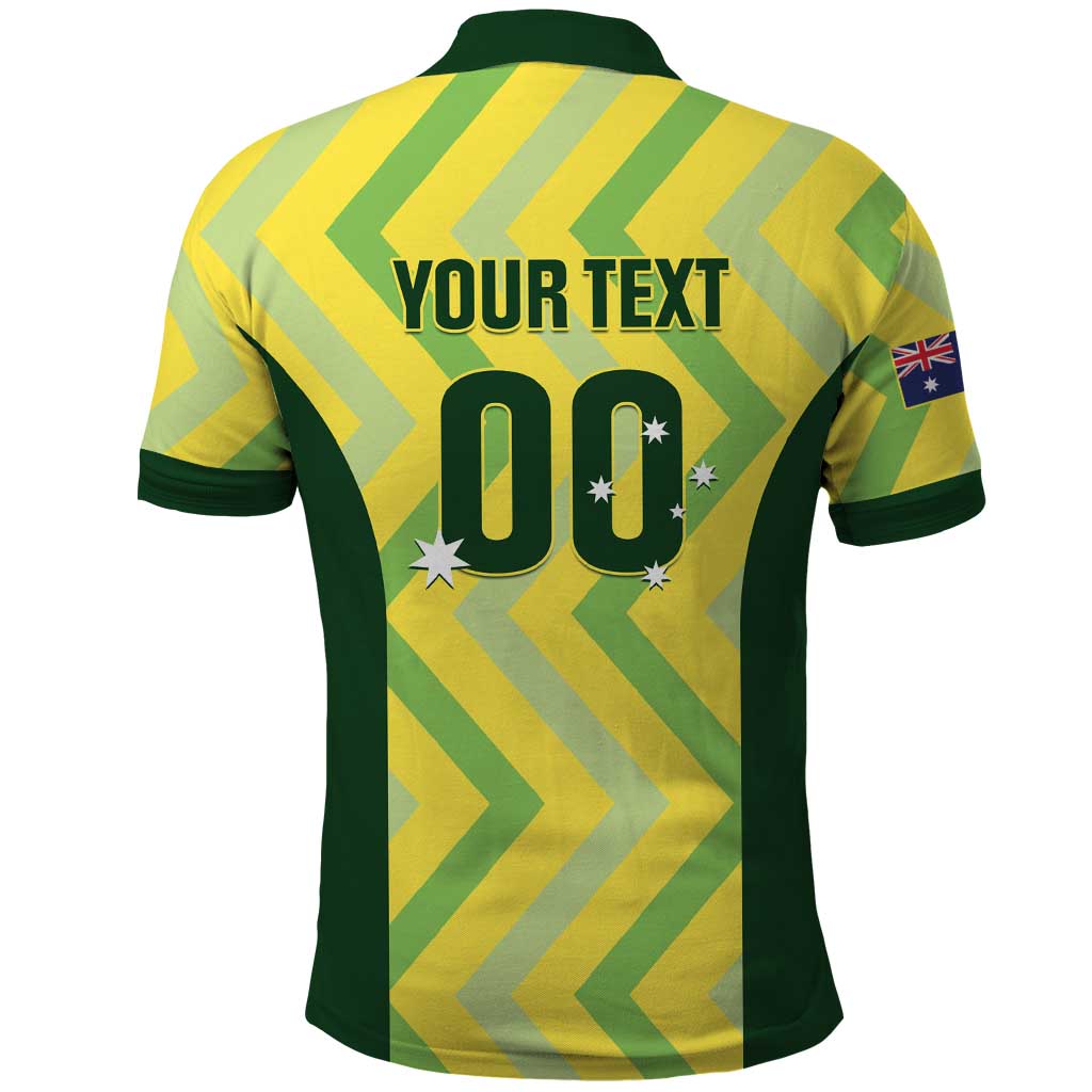 Custom Australia Socceroos 2025 Polo Shirt Forever Golden - Aussie Hoodie