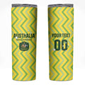 Custom Australia Socceroos 2025 Skinny Tumbler Forever Golden - Aussie Hoodie