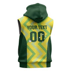 Custom Australia Socceroos 2025 Sleeveless Hoodie Forever Golden - Aussie Hoodie