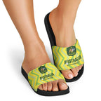 Australia Socceroos 2025 Slide Sandals Forever Golden - Aussie Hoodie