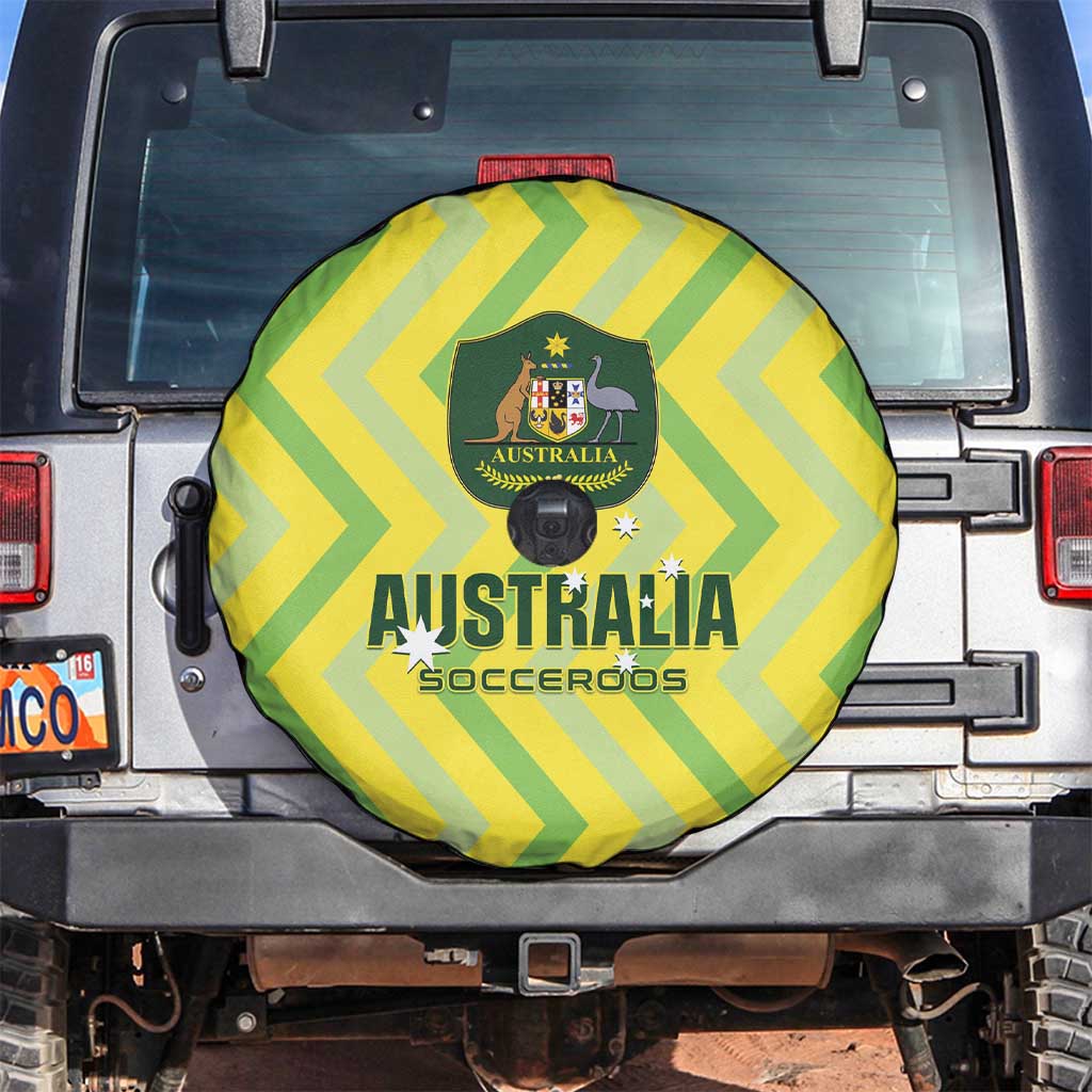 Australia Socceroos 2025 Spare Tire Cover Forever Golden - Aussie Hoodie
