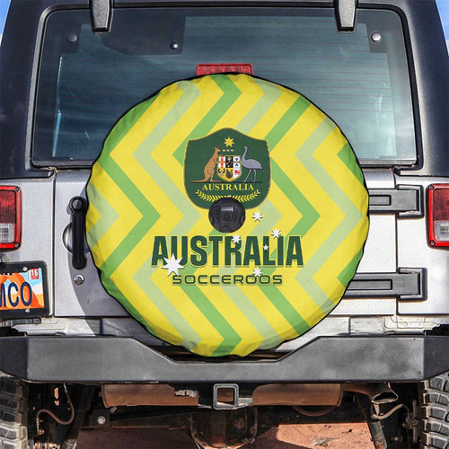 Australia Socceroos 2025 Spare Tire Cover Forever Golden - Aussie Hoodie