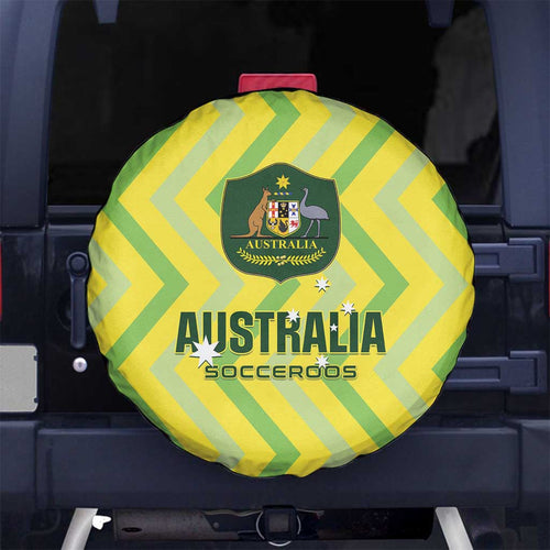 Australia Socceroos 2025 Spare Tire Cover Forever Golden - Aussie Hoodie