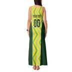 Custom Australia Socceroos 2025 Tank Maxi Dress Forever Golden - Aussie Hoodie