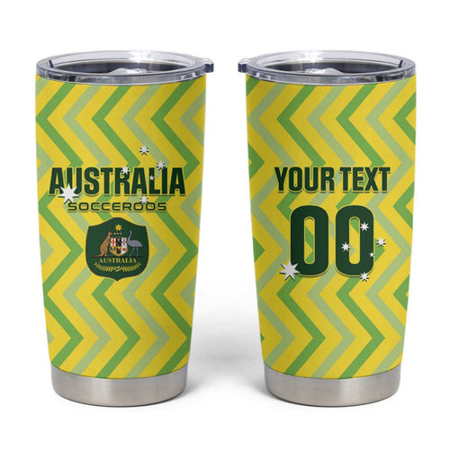 Custom Australia Socceroos 2025 Tumbler Cup Forever Golden - Aussie Hoodie