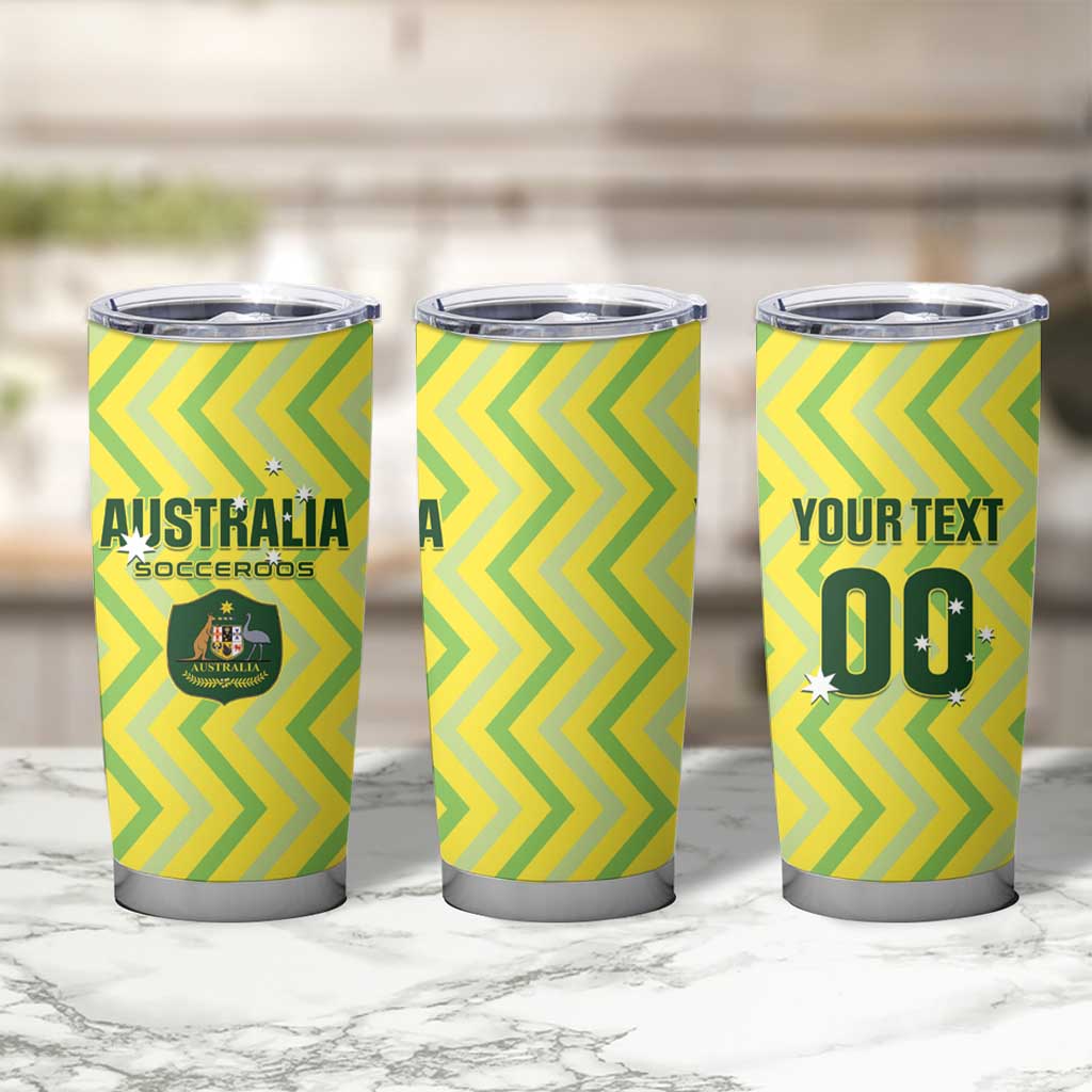 Custom Australia Socceroos 2025 Tumbler Cup Forever Golden - Aussie Hoodie