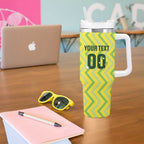 Custom Australia Socceroos 2025 Tumbler With Handle Forever Golden - Aussie Hoodie