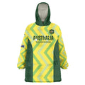 Custom Australia Socceroos 2025 Wearable Blanket Hoodie Forever Golden - Aussie Hoodie