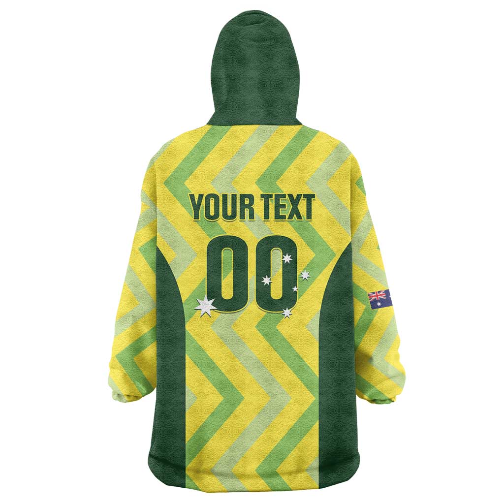 Custom Australia Socceroos 2025 Wearable Blanket Hoodie Forever Golden - Aussie Hoodie
