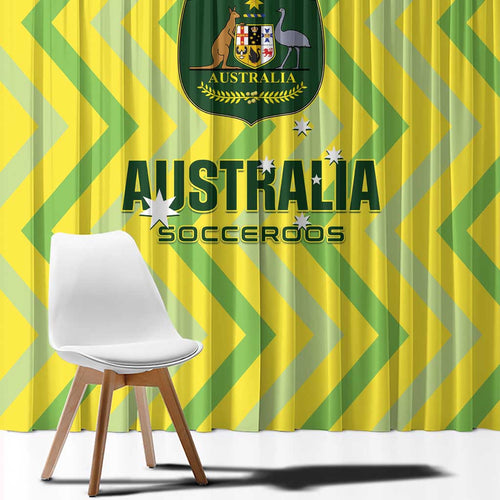 Australia Socceroos 2025 Window Curtain Forever Golden - Aussie Hoodie