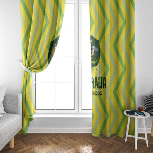 Australia Socceroos 2025 Window Curtain Forever Golden - Aussie Hoodie