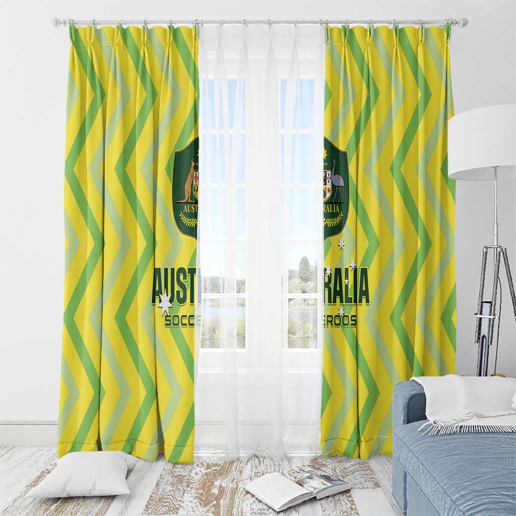 Australia Socceroos 2025 Window Curtain Forever Golden - Aussie Hoodie