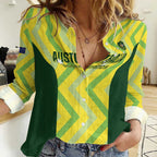 Custom Australia Socceroos 2025 Women Casual Shirt Forever Golden - Aussie Hoodie