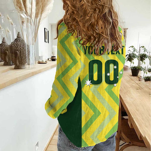 Custom Australia Socceroos 2025 Women Casual Shirt Forever Golden - Aussie Hoodie