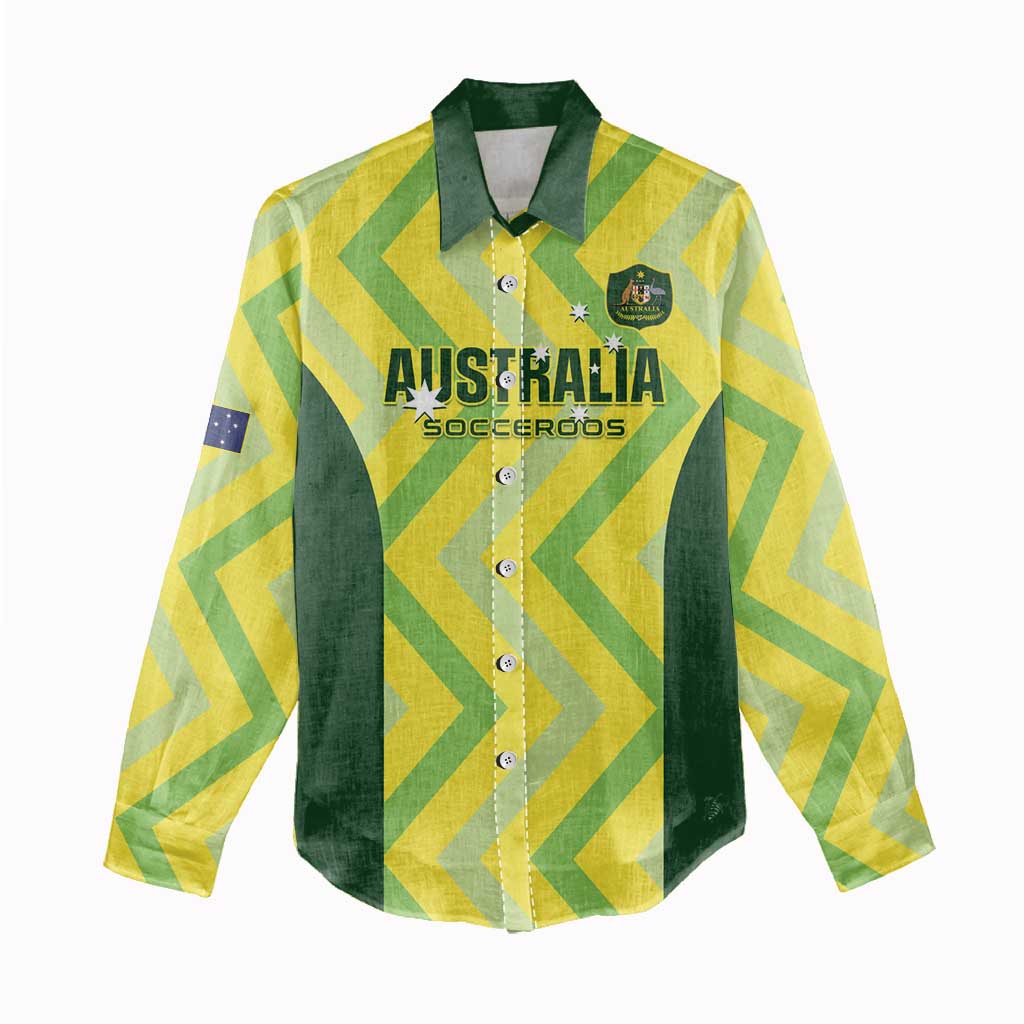 Custom Australia Socceroos 2025 Women Casual Shirt Forever Golden - Aussie Hoodie