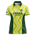 Custom Australia Socceroos 2025 Women Polo Shirt Forever Golden - Aussie Hoodie