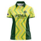 Custom Australia Socceroos 2025 Women Polo Shirt Forever Golden - Aussie Hoodie