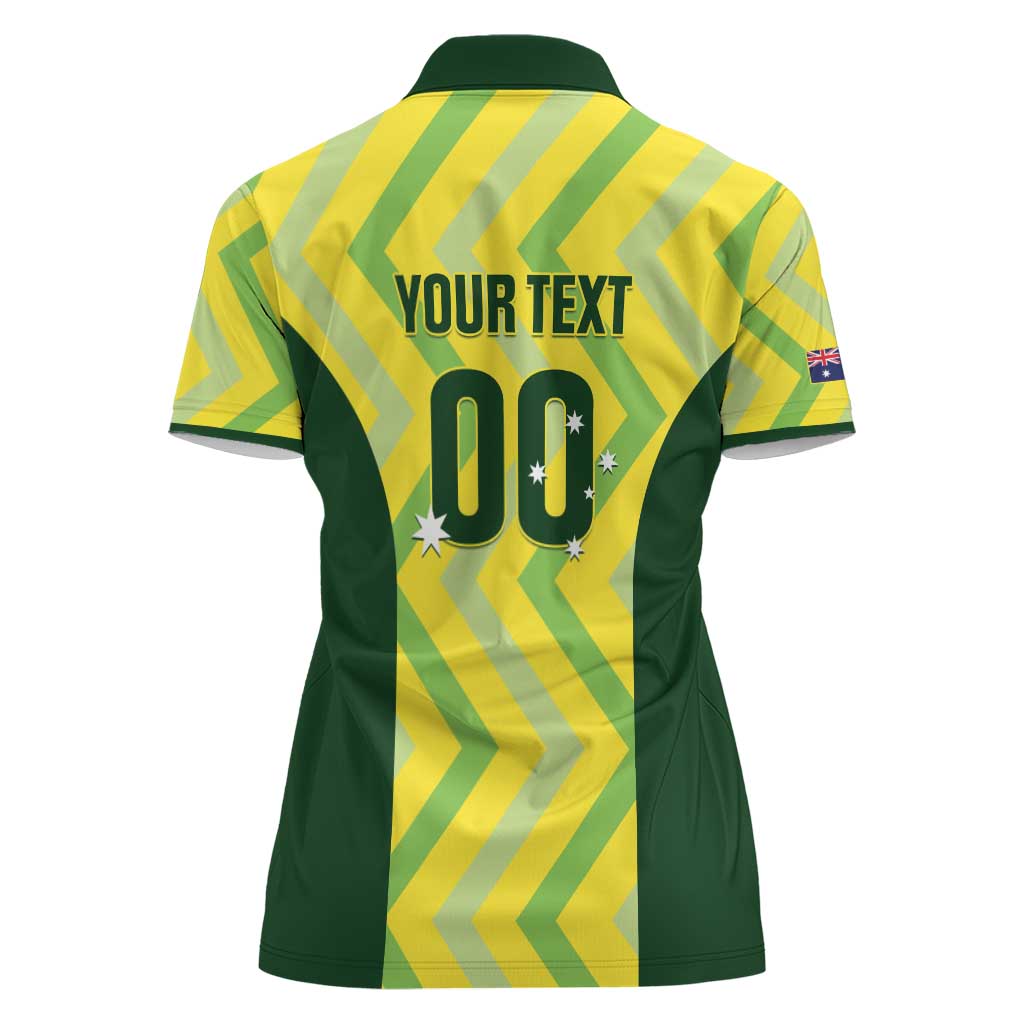 Custom Australia Socceroos 2025 Women Polo Shirt Forever Golden - Aussie Hoodie