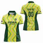 Custom Australia Socceroos 2025 Women Polo Shirt Forever Golden - Aussie Hoodie