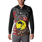Aotearoa and Australia Toitu Te Tiriti Button Sweatshirt Honour the Treaty - Te Tiriti Is Us
