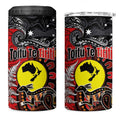 Aotearoa and Australia Toitu Te Tiriti 4 in 1 Can Cooler Tumbler Honour the Treaty - Te Tiriti Is Us