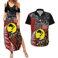 Aotearoa and Australia Toitu Te Tiriti Couples Matching Summer Maxi Dress and Hawaiian Shirt Honour the Treaty - Te Tiriti Is Us