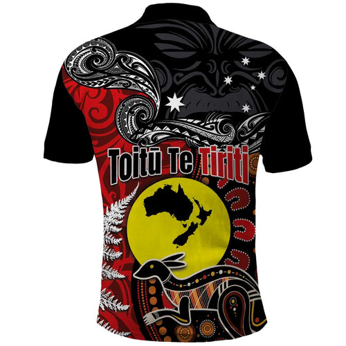 Aotearoa and Australia Toitu Te Tiriti Polo Shirt Honour the Treaty - Te Tiriti Is Us