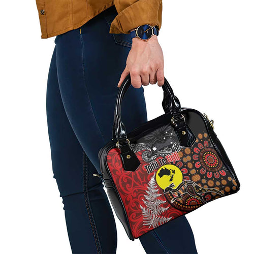 Aotearoa and Australia Toitu Te Tiriti Shoulder Handbag Honour the Treaty - Te Tiriti Is Us