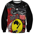 Aotearoa and Australia Toitu Te Tiriti Sweatshirt Honour the Treaty - Te Tiriti Is Us