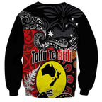 Aotearoa and Australia Toitu Te Tiriti Sweatshirt Honour the Treaty - Te Tiriti Is Us