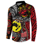 Aotearoa and Australia Toitu Te Tiriti Button Sweatshirt Honour the Treaty - Stand Together Stand Stronger