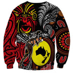 Aotearoa and Australia Toitu Te Tiriti Sweatshirt Honour the Treaty - Stand Together Stand Stronger
