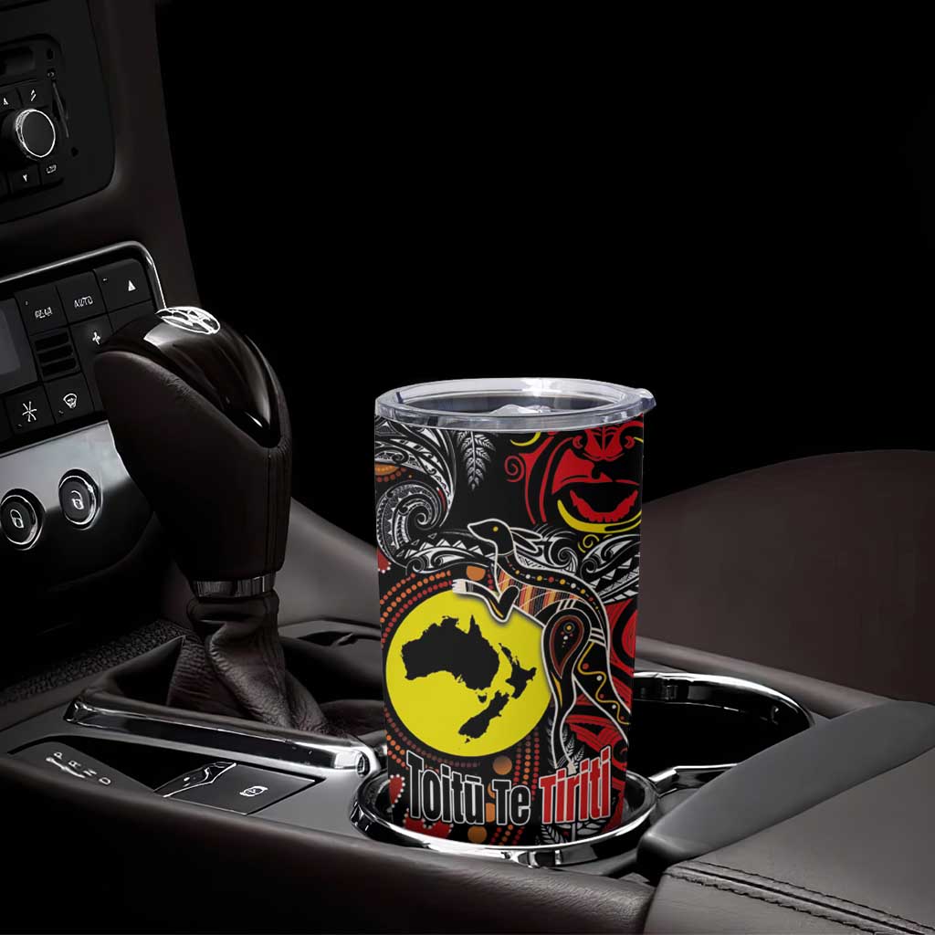 Aotearoa and Australia Toitu Te Tiriti Tumbler Cup Honour the Treaty - Stand Together Stand Stronger