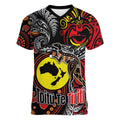 Aotearoa and Australia Toitu Te Tiriti Women V-Neck T-Shirt Honour the Treaty - Stand Together Stand Stronger