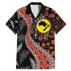 Aotearoa and Australia Family Matching Mermaid Dress and Hawaiian Shirt Maori Koru Ferns With Aboriginal Kangaroo