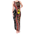 Aotearoa and Australia Tank Maxi Dress Maori Koru Ferns With Aboriginal Kangaroo