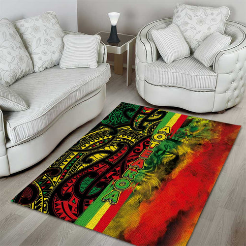 Aotearoa Reggae Area Rug Maori Reggae-One Love