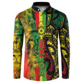 Aotearoa Reggae Button Sweatshirt Maori Reggae-One Love