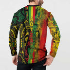 Aotearoa Reggae Button Sweatshirt Maori Reggae-One Love