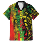 Aotearoa Reggae Family Matching Long Sleeve Bodycon Dress and Hawaiian Shirt Maori Reggae-One Love