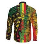 Aotearoa Reggae Family Matching Off The Shoulder Long Sleeve Dress and Hawaiian Shirt Maori Reggae-One Love