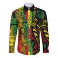 Aotearoa Reggae Long Sleeve Button Shirt Maori Reggae-One Love