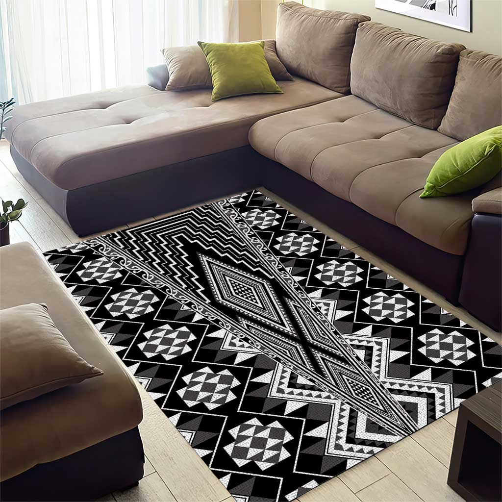 Aotearoa Tukutuku and Poutama Motif Classic Area Rug