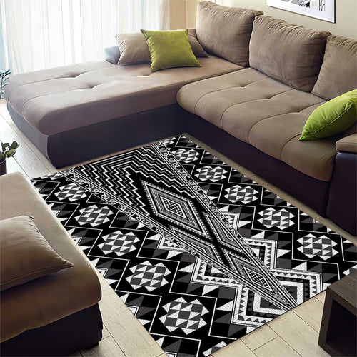 Aotearoa Tukutuku and Poutama Motif Classic Area Rug
