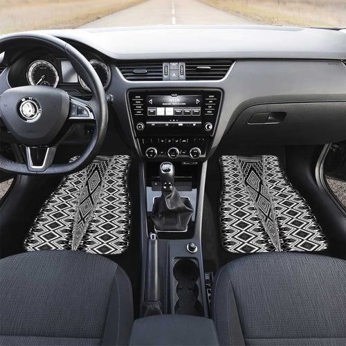 Aotearoa Tukutuku and Poutama Motif Classic Car Mats