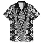 Aotearoa Tukutuku and Poutama Motif Classic Family Matching Puletasi and Hawaiian Shirt