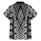 Aotearoa Tukutuku and Poutama Motif Classic Family Matching Short Sleeve Bodycon Dress and Hawaiian Shirt