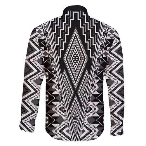 Aotearoa Tukutuku and Poutama Motif Classic Family Matching Short Sleeve Bodycon Dress and Hawaiian Shirt