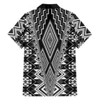 Aotearoa Tukutuku and Poutama Motif Classic Family Matching Tank Maxi Dress and Hawaiian Shirt
