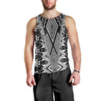 Aotearoa Tukutuku and Poutama Motif Classic Men Tank Top